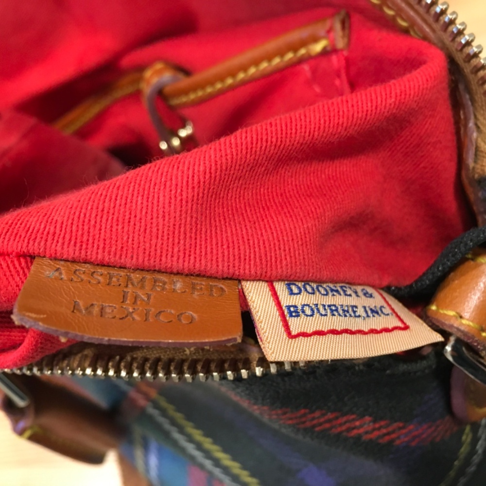 Dooney & Bourke Tartan Plaid Domed Satchel - Picture 13 of 16